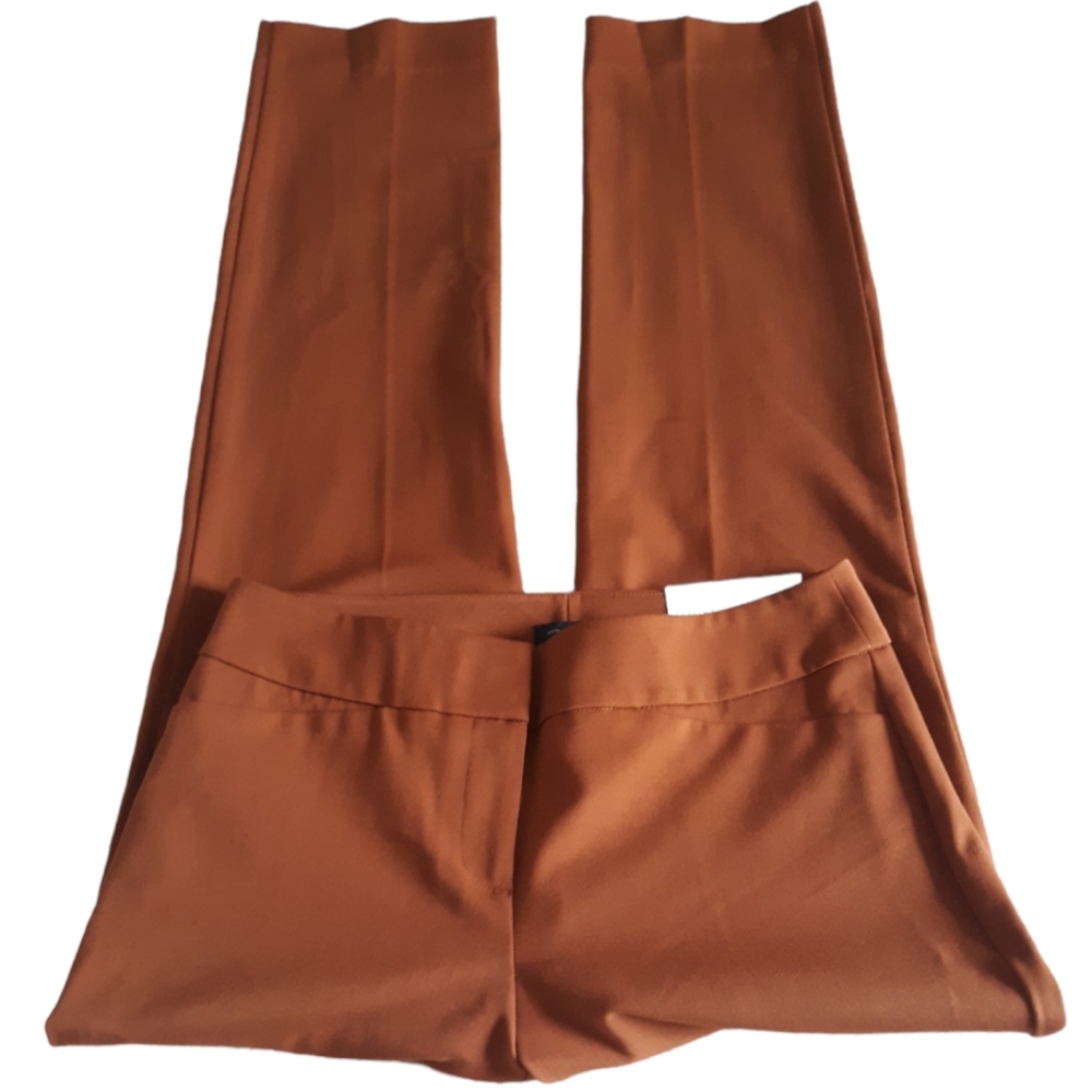 Ann Taylor Factory Sz0 The Straight Curvy Fit Full Length Midrise Straight Pants
